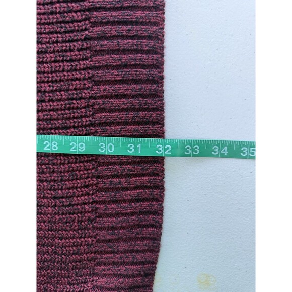 KingSize Men's Maroon Chunky Knit Sweater Vest Casual Layering Academia Size 5XL - Picture 8 of 8